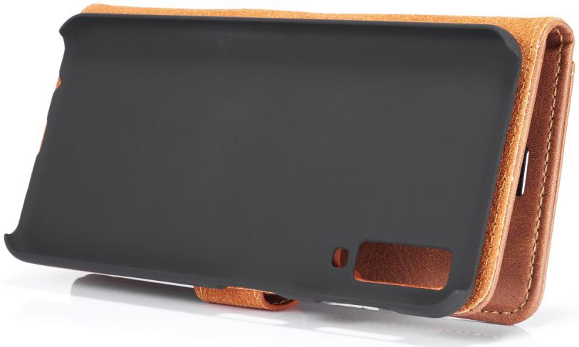 Samsung Galaxy A7 (2018) Leren 2-in-1 Bookcase en Back Cover Bruin afbeelding 9