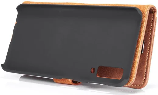 Samsung Galaxy A7 (2018) Leren 2-in-1 Bookcase en Back Cover Bruin afbeelding 9