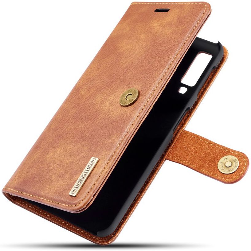 Samsung Galaxy A7 (2018) Leren 2-in-1 Bookcase en Back Cover Bruin afbeelding 1