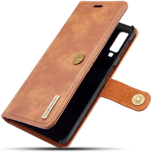 Samsung Galaxy A7 (2018) Leren 2-in-1 Bookcase en Back Cover Bruin afbeelding 1