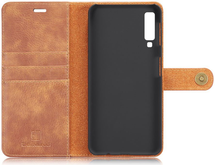 Samsung Galaxy A7 (2018) Leren 2-in-1 Bookcase en Back Cover Bruin afbeelding 11