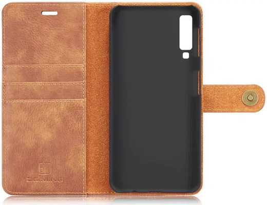 Samsung Galaxy A7 (2018) Leren 2-in-1 Bookcase en Back Cover Bruin afbeelding 11