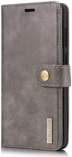 Samsung Galaxy A9 (2018) Leren 2-in-1 Bookcase en Back Cover Grijs afbeelding 5