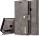 Samsung Galaxy A9 (2018) Leren 2-in-1 Bookcase en Back Cover Grijs afbeelding 2