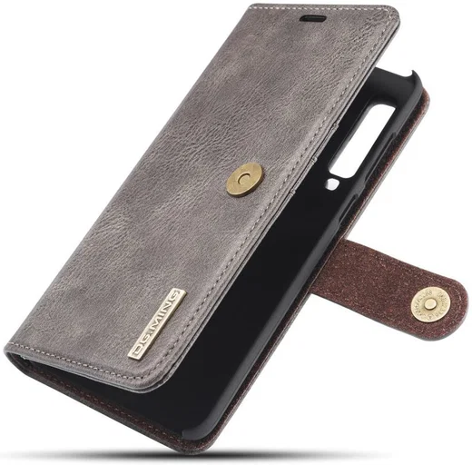 Samsung Galaxy A9 (2018) Leren 2-in-1 Bookcase en Back Cover Grijs afbeelding 1