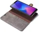 Samsung Galaxy A6 Plus Leren 2-in-1 Bookcase en Back Cover Grijs afbeelding 2