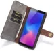 Samsung Galaxy A6 Plus Leren 2-in-1 Bookcase en Back Cover Grijs afbeelding 3