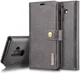 Samsung Galaxy A6 Plus Leren 2-in-1 Bookcase en Back Cover Grijs afbeelding 12