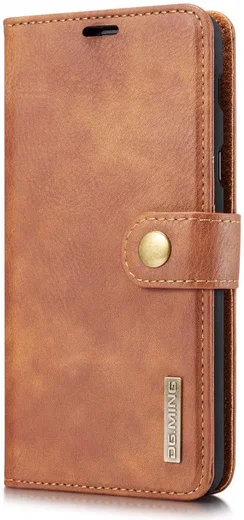 Samsung Galaxy A6 Plus Leren 2-in-1 Bookcase en Back Cover Bruin afbeelding 5