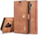 Samsung Galaxy A6 Plus Leren 2-in-1 Bookcase en Back Cover Bruin afbeelding 2