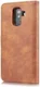Samsung Galaxy A6 Plus Leren 2-in-1 Bookcase en Back Cover Bruin afbeelding 6