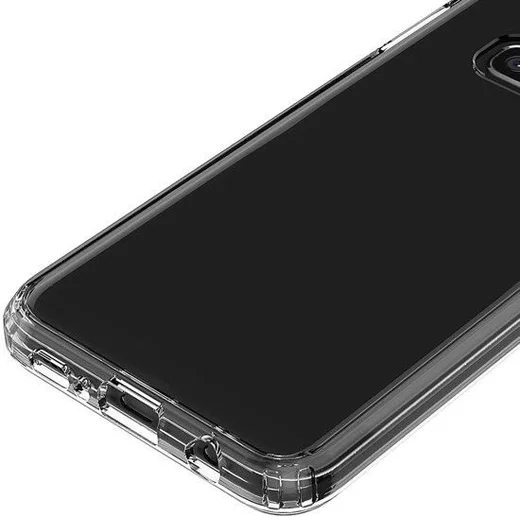 Samsung Galaxy S10E Hoesje Armor Back Cover Transparant Zwart afbeelding 4