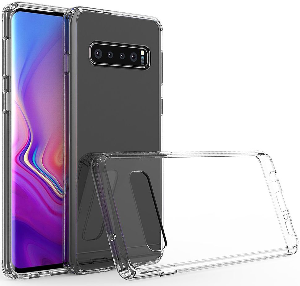 Samsung Galaxy S10 Hoesje Armor Back Cover Transparant afbeelding 1
