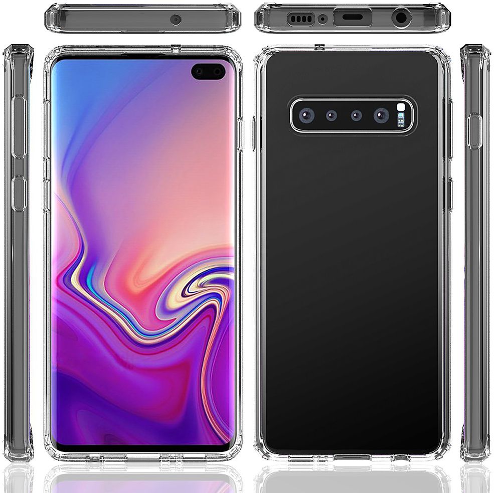 Samsung Galaxy S10 Hoesje Armor Back Cover Transparant afbeelding 2