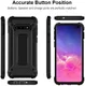 Samsung Galaxy S10 Plus Hoesje Shock Proof Hybride Back Cover Zwart afbeelding 6