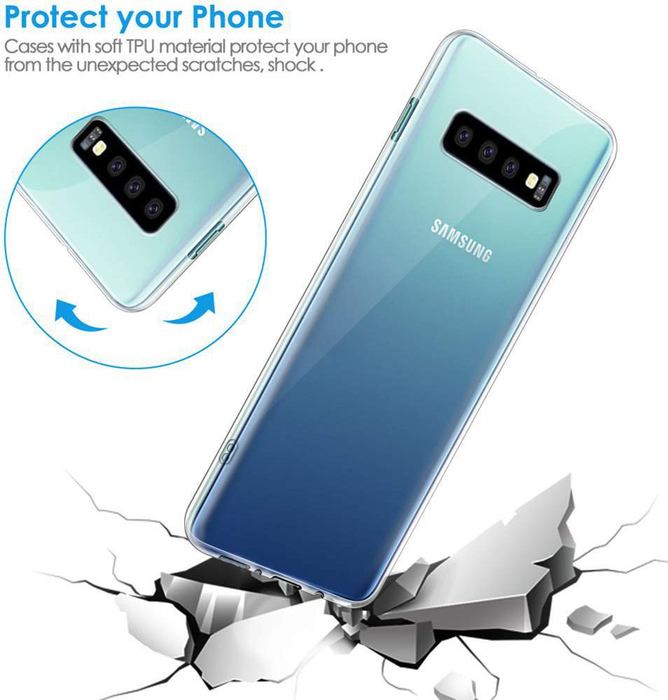 Samsung Galaxy S10E Hoesje Dun TPU Transparant afbeelding 6