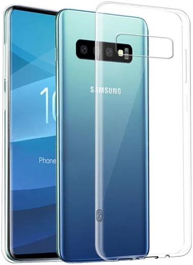 Samsung Galaxy S10 Plus Hoesje Dun TPU Transparant afbeelding 2