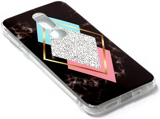 Nokia 7.1 Marmer Print TPU Hoesje Ruiten afbeelding 3