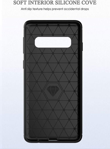 Samsung Galaxy S10E Geborsteld TPU Hoesje Zwart afbeelding 13