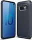 Samsung Galaxy S10E Geborsteld TPU Hoesje Blauw afbeelding 1
