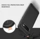 Samsung Galaxy S10 Geborsteld TPU Hoesje Zwart afbeelding 4