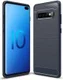 Samsung Galaxy S10 Plus Geborsteld TPU Hoesje Blauw afbeelding 1