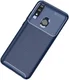 Huawei P Smart (2019) Siliconen Carbon Hoesje Blauw afbeelding 1