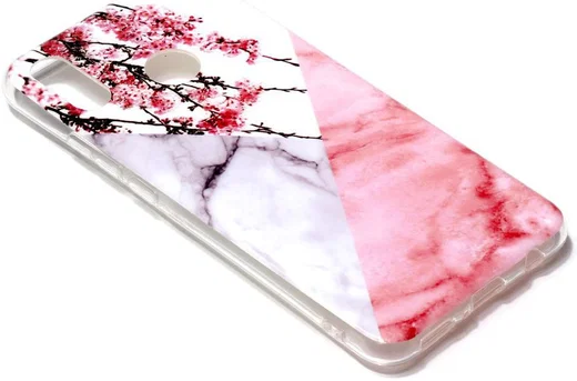Huawei P Smart Plus TPU Print Hoesje Bloesem afbeelding 2
