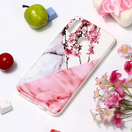 Huawei P Smart Plus TPU Print Hoesje Bloesem afbeelding 3