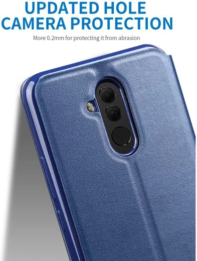X-Level Flip Huawei Mate 20 Lite Hoesje met Kaarthouder Goud afbeelding 6