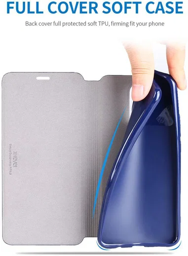 X-Level Flip Huawei Mate 20 Lite Hoesje met Kaarthouder Goud afbeelding 9