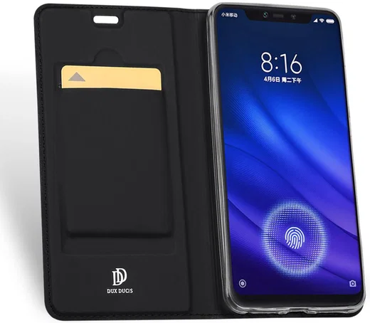 Dux Ducis Book Case Xiaomi Mi 8 Pro Hoesje Zwart afbeelding 1