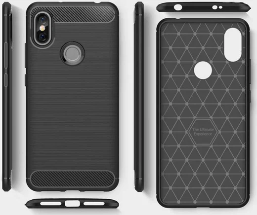 Xiaomi Redmi S2 Geborsteld TPU Hoesje Grijs afbeelding 11