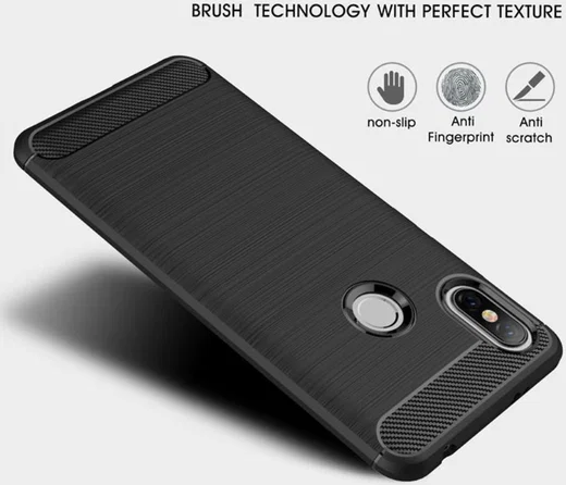 Xiaomi Redmi S2 Geborsteld TPU Hoesje Grijs afbeelding 7