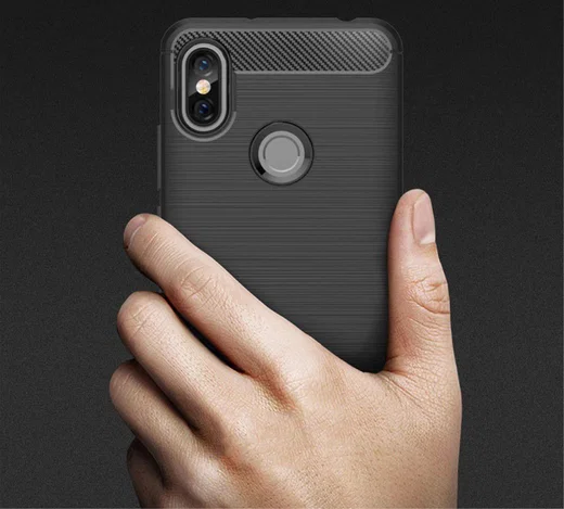 Xiaomi Redmi S2 Geborsteld TPU Hoesje Grijs afbeelding 10