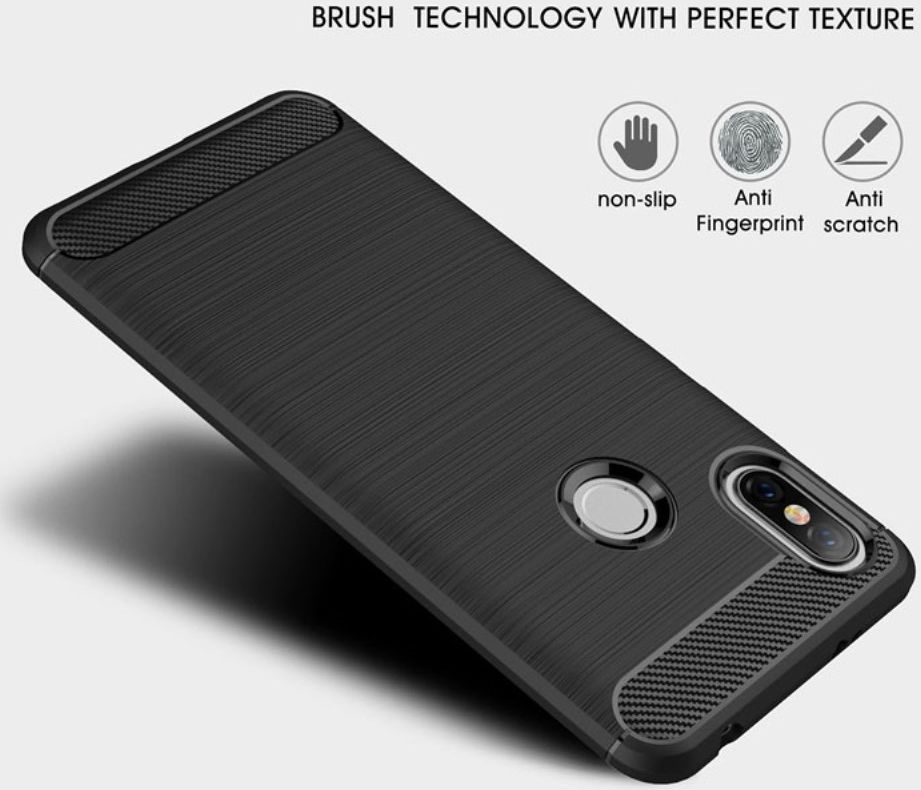 Xiaomi Redmi S2 Geborsteld TPU Hoesje Rood afbeelding 7