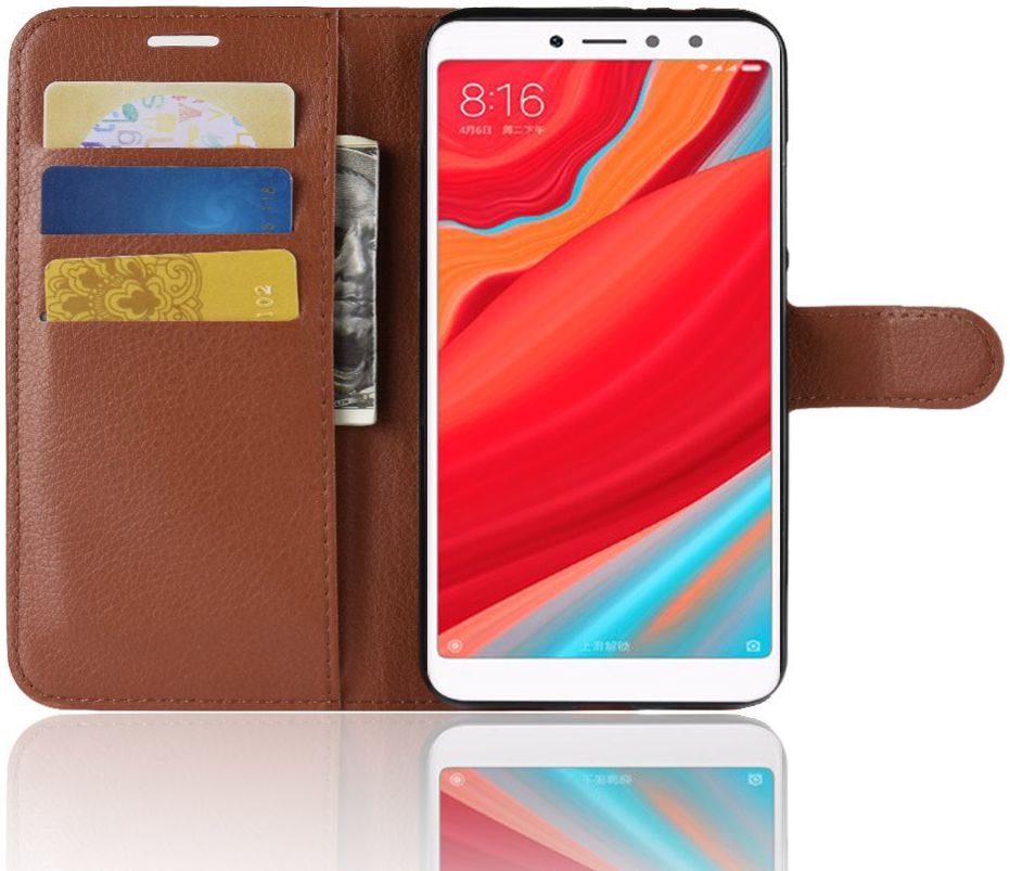Xiaomi Redmi S2 Portemonnee Hoesje Bruin afbeelding 1