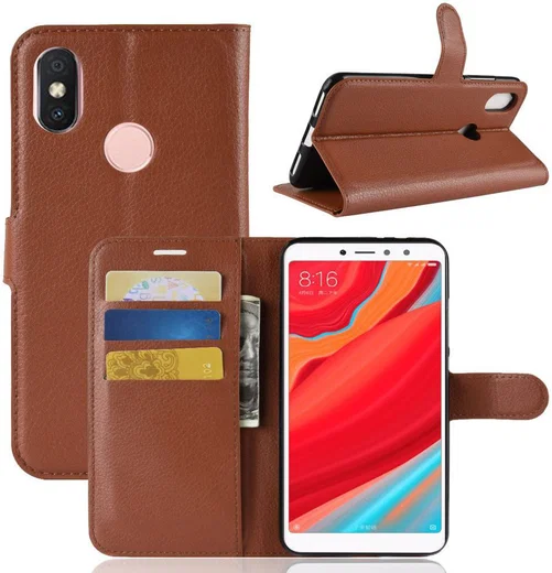 Xiaomi Redmi S2 Portemonnee Hoesje Bruin afbeelding 5