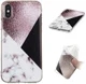 Apple iPhone XS TPU Hoesje met Marmer Opdruk Bruin afbeelding 3