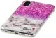 Apple iPhone XS TPU Hoesje met Marmer Opdruk Roze afbeelding 2