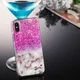 Apple iPhone XS TPU Hoesje met Marmer Opdruk Roze afbeelding 5