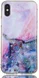 Apple iPhone XS TPU Hoesje met Marmer Opdruk Blauw afbeelding 1