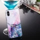 Apple iPhone XS TPU Hoesje met Marmer Opdruk Blauw afbeelding 5