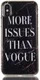 Apple iPhone XS TPU Hoesje met Marmer Opdruk Vogue afbeelding 1