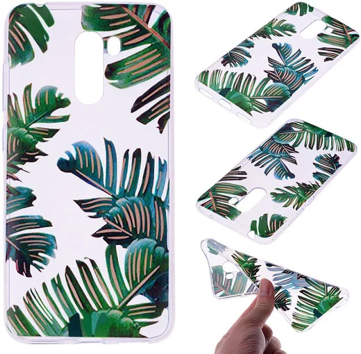 Xiaomi PocoPhone F1 TPU Backcover met Print Bladeren afbeelding 5