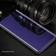 OnePlus 6T Flip Spiegel Hoesje Paars afbeelding 1