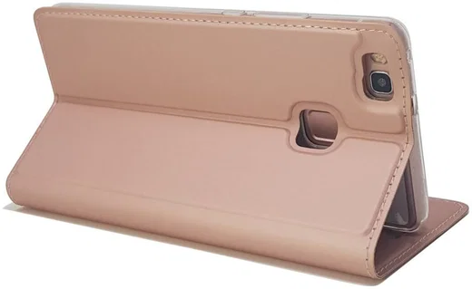 Huawei P9 Lite Luxe Portemonnee Hoesje Goud afbeelding 3