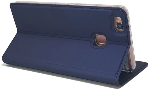 Huawei P9 Lite Luxe Portemonnee Hoesje Blauw afbeelding 3