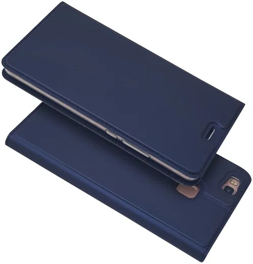 Huawei P9 Lite Luxe Portemonnee Hoesje Blauw afbeelding 6