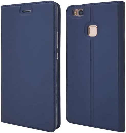Huawei P9 Lite Luxe Portemonnee Hoesje Blauw afbeelding 7